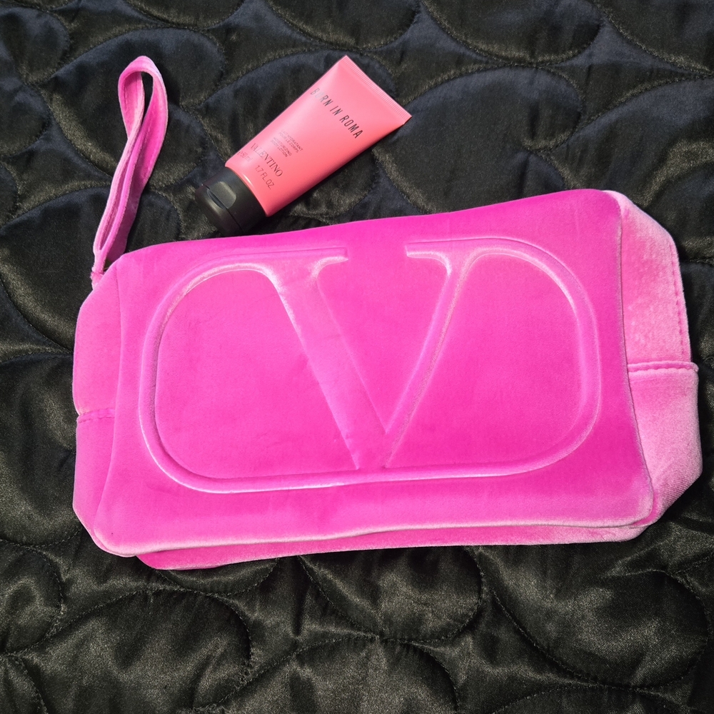 Valentino Pink Cosmetic Bag